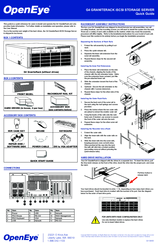 OpenEye G4 GraniteRack Quick Manual