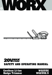 Worx WG255E Safety And Operating Manual