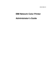 IBM Network Color Printer Administrator's Manual