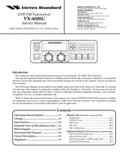 Vertex Standard VX-4000U Service Manual