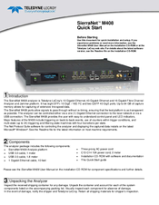 Teledyne SierraNet M408 Quick Manual