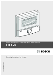 Bosch FR 120 Operating Instructions For The User