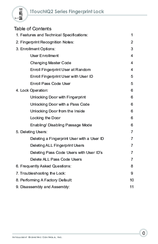 Intelligent Biometric Controls 1TouchIQ2 Series User Manual