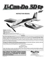 GREAT PLANES U-Can-Do 3D Ep Instruction Manual
