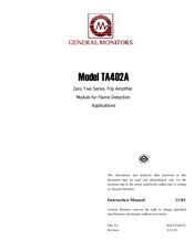 General Monitors TA402A Instruction Manual