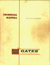 Gates FM-1B Technical Manual