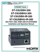 Network Technologies XTENDEX ST-C6USBHU-IR-300 Operating Manual