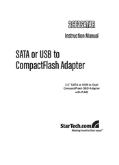 StarTech.com 2CF2SATAR Instruction Manual