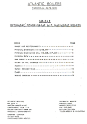 Atlantic Boilers Series E Technical Data Manual