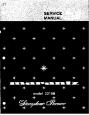 Marantz 2215B Service Manual