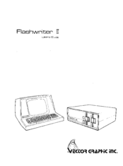 Vector Graphic Flashvvriter II User Manual