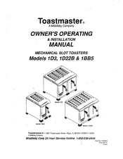 Toastmaster 1d3 Owner S Operating Installation Manual Pdf Download Manualslib