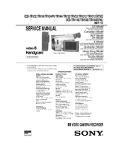 Sony CCD-TRV34PK Service Manual