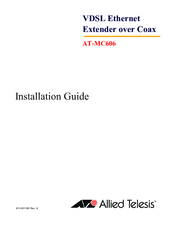 Allied Telesis AT-MC606 Installation Manual