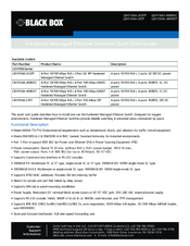 Black Box LEH1104A-2SFP Quick Start Manual