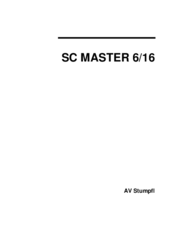 AV Stumpfl SC MASTER 16 User Manual