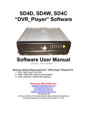 American Bus Video SD4D Software User Manual