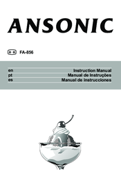 Ansonic FA-856 Instruction Manual