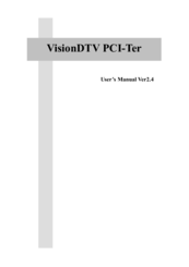 TwinHan VisionDTV PCI-Ter User Manual