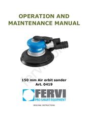 Fervi 419 Original Instructions Manual