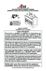 FMI VI368ST Owner's Operation And Installation Manual