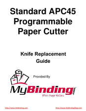 Standard APC-45 Replacement Manual