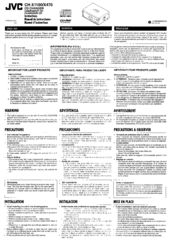 JVC CH-X1100 J Instruction Manual