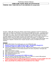 Transformative Engineering HXU-1 Owner's Manual