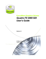 Nvidia ForceWare Quadro FX 4000 SDI User Manual