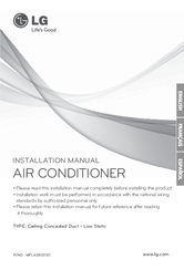 LG MFL42803121 Installation Manual