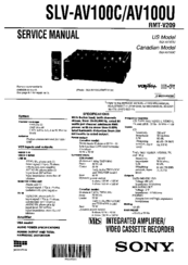 Sony SLV-AV100U Service Manual