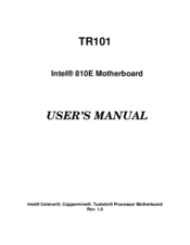 Lite-on Tech TR101 User Manual