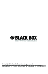 Black Box LW6001A User Manual