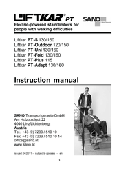 Liftkar PT-Outdoor 150 Instruction Manual