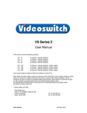 Videoswitch VS - 14A User Manual