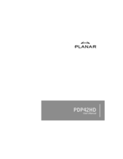 Planar PDP42HD User Manual