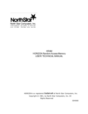 NorthStar HORIZON Random Access Memory User Manual