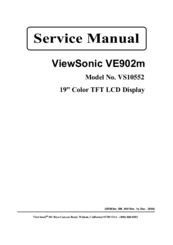 ViewSonic VS10552 Service Manual