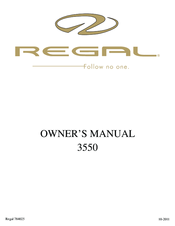 Regal 3550 Owner's Manual