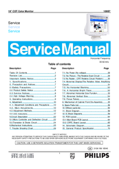 Philips 109B7 Service Manual