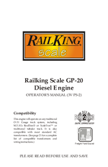 Rail King Scale GP-20Diesel Engine Operator's Manual