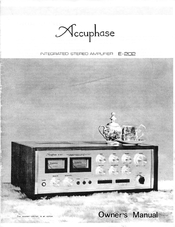 Accuphase E-202 Owner's Manual