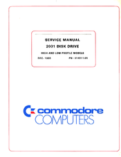 Commodore 2031 Service Manual