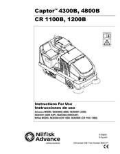 Nilfisk-Advance Captor 4800B Instructions For Use Manual