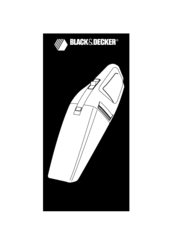 Black & Decker Hand-held vacuum cleaner Manual