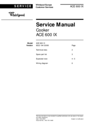 Whirlpool ACE 600 IX Service Manual