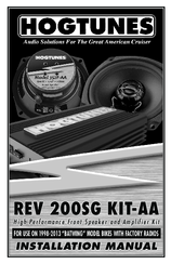 Hogtunes Rev 200SG KIT-AA Installation Manual