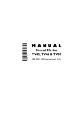 Simrad TV45 Manual
