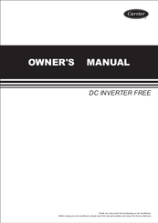 Carrier DC INVERTER FREE Owner's Manual