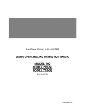 Oliver 702 Instruction Manual